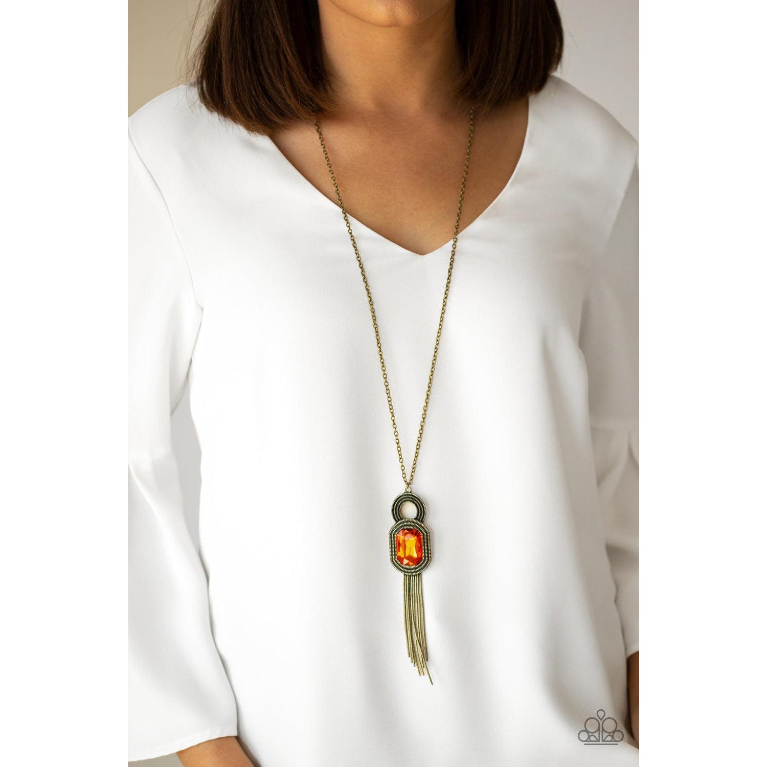 New Necklace and Earring set - Amber Orange Costume Jewelry | eBay