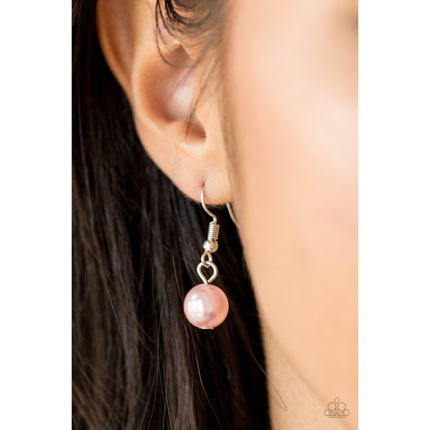 Paparazzi Ballroom Belle Pink Necklace & Earrings Set