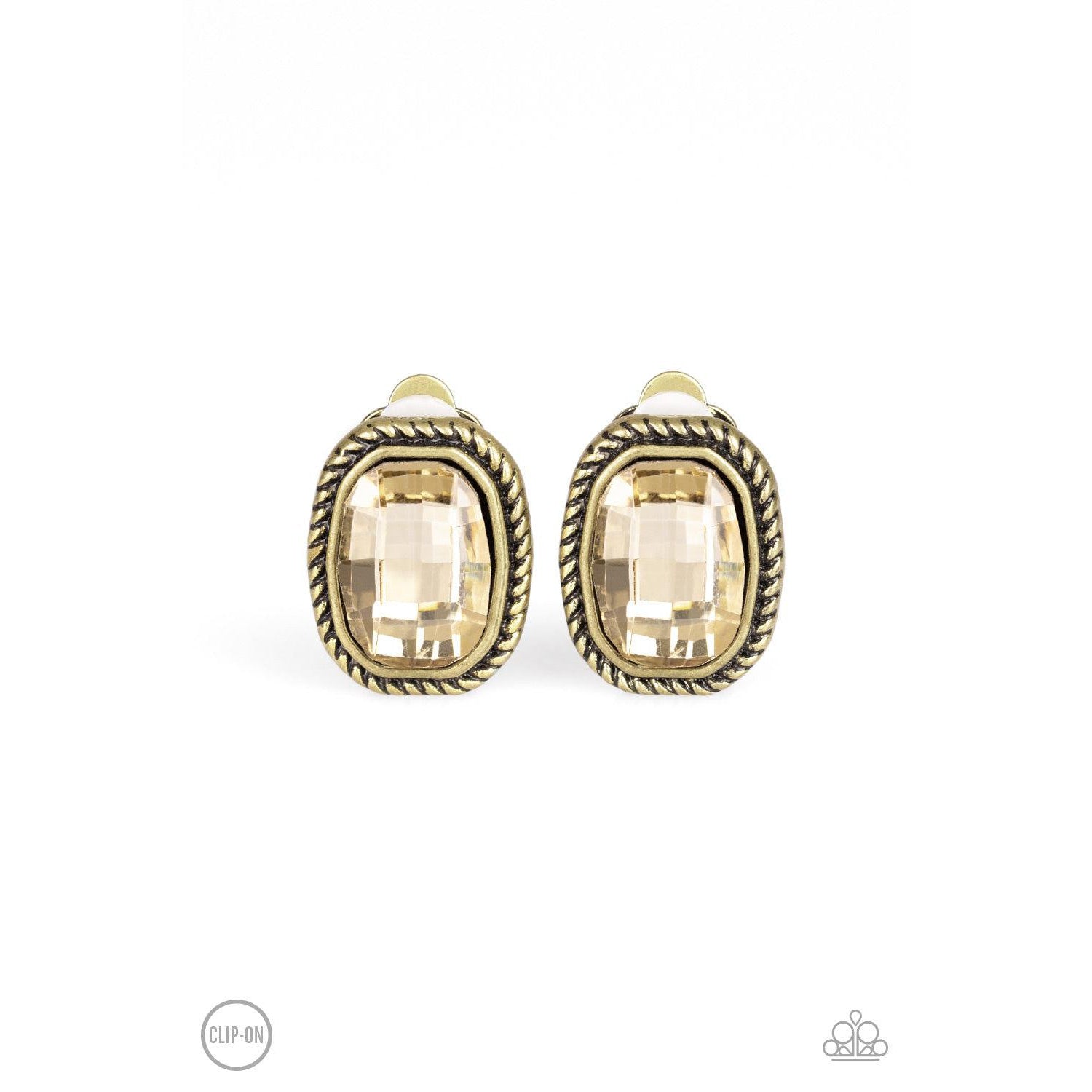 Paparazzi Beam Dream Faceted Clip-On Earrings
