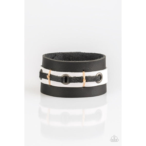 Paparazzi "Bear Lake - Black" Leather Men's Bracelet