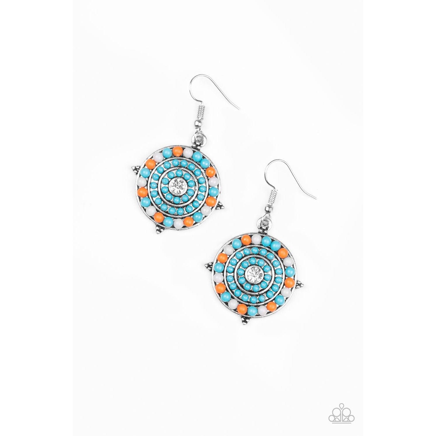 Paparazzi Caribbean Cruzin Blue Pierced Earrings