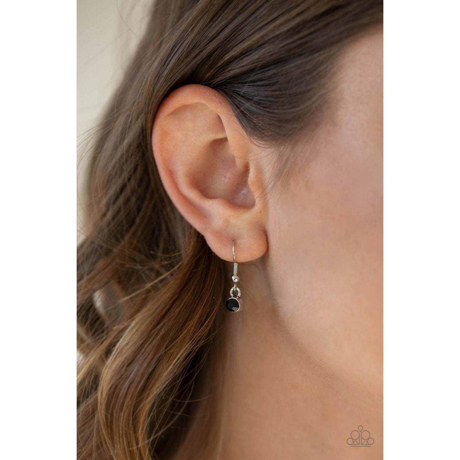 Paparazzi Classic Casanova Black Heart Necklace & Earrings Set