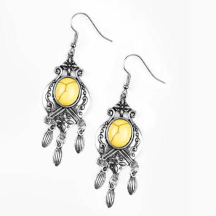 Paparazzi Enchantingly Environmentalist Yellow Earrings