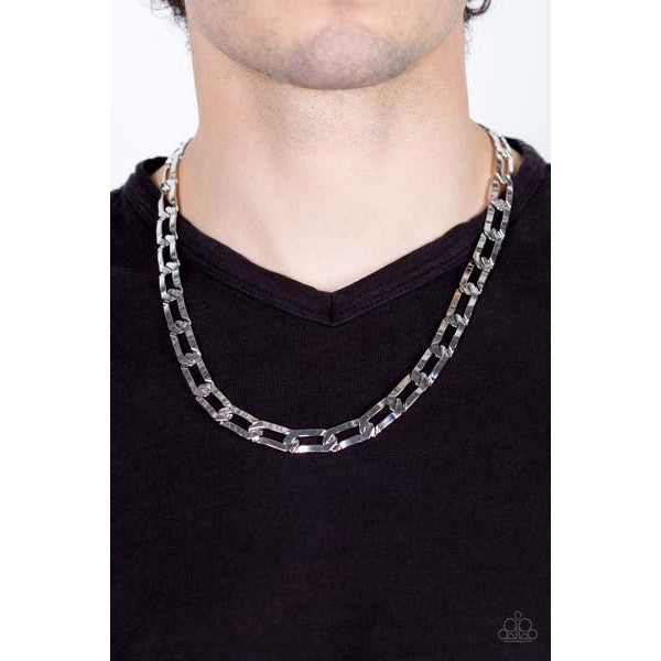 Paparazzi Full-Court Press Silver Necklace 