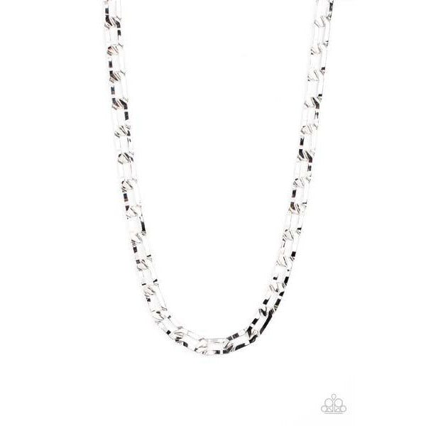 Paparazzi Full-Court Press Silver Necklace 