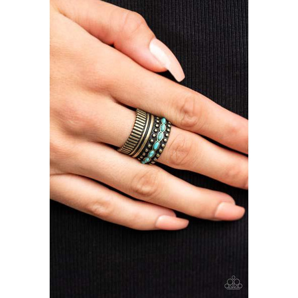Paparazzi Local Flavor - Brass Stretch Ring