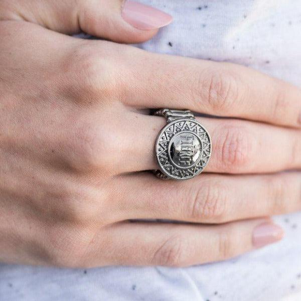 Paparazzi Lookin' Fierce Engraved Fierce Tribal Inspired Ring