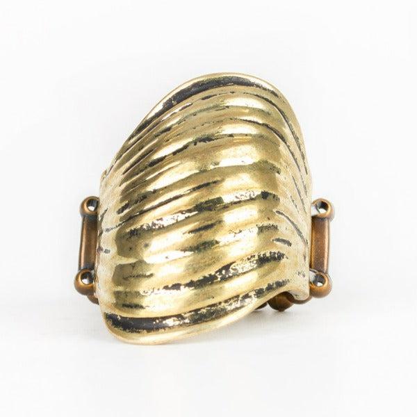 Paparazzi Made That SWAY Brass Stretch Ring