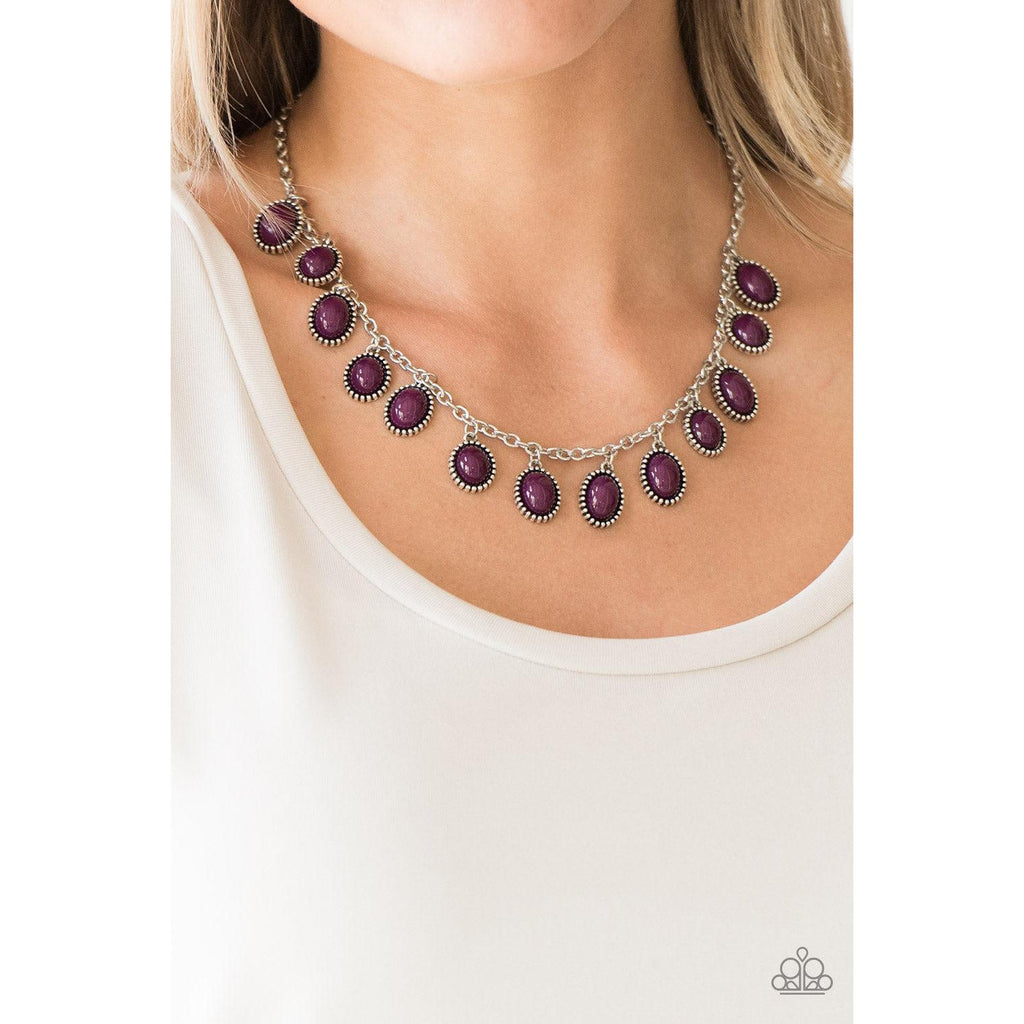 Paparazzi Make Some ROAM! Purple Necklace & Earrings Set