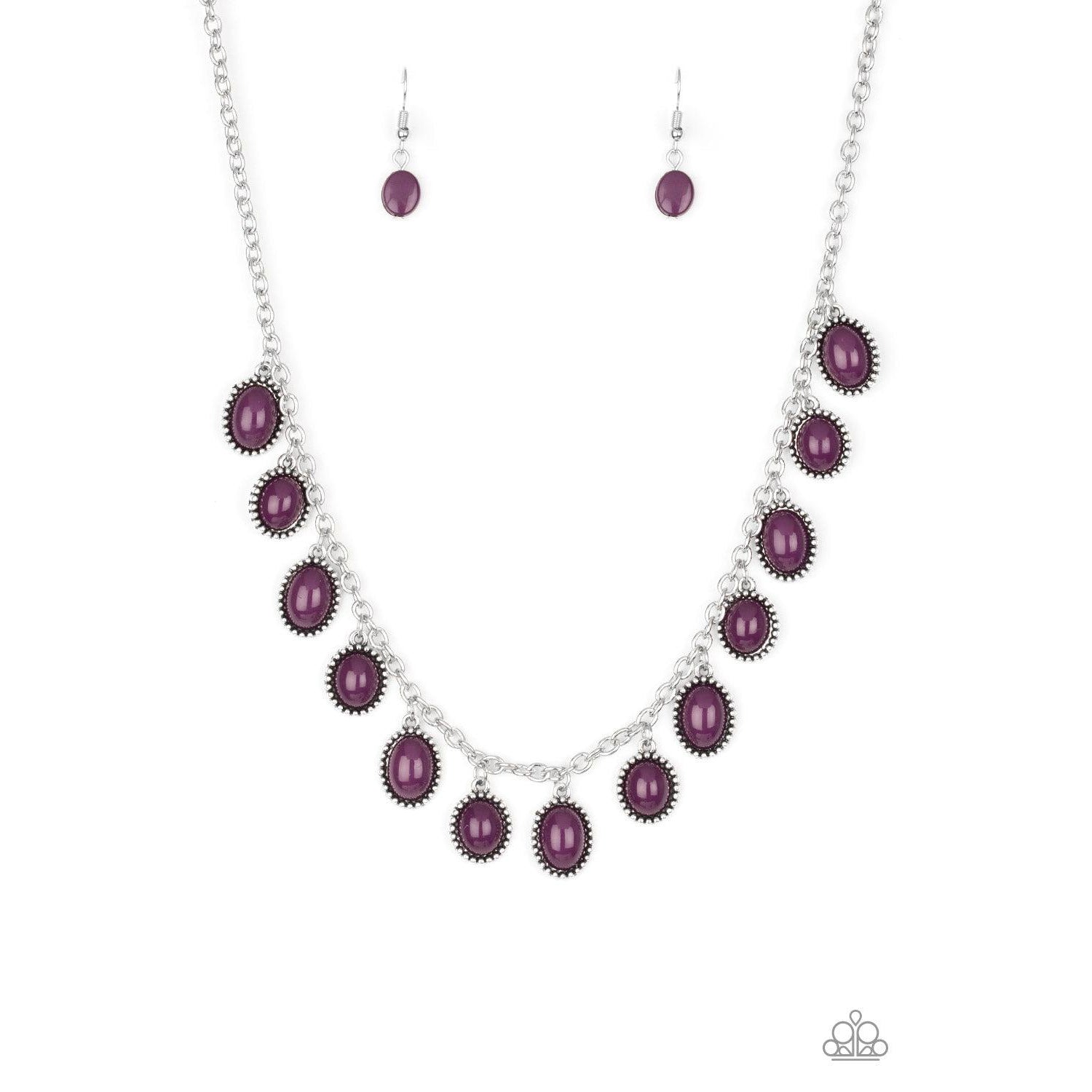 Paparazzi Make Some ROAM! Purple Necklace & Earrings Set