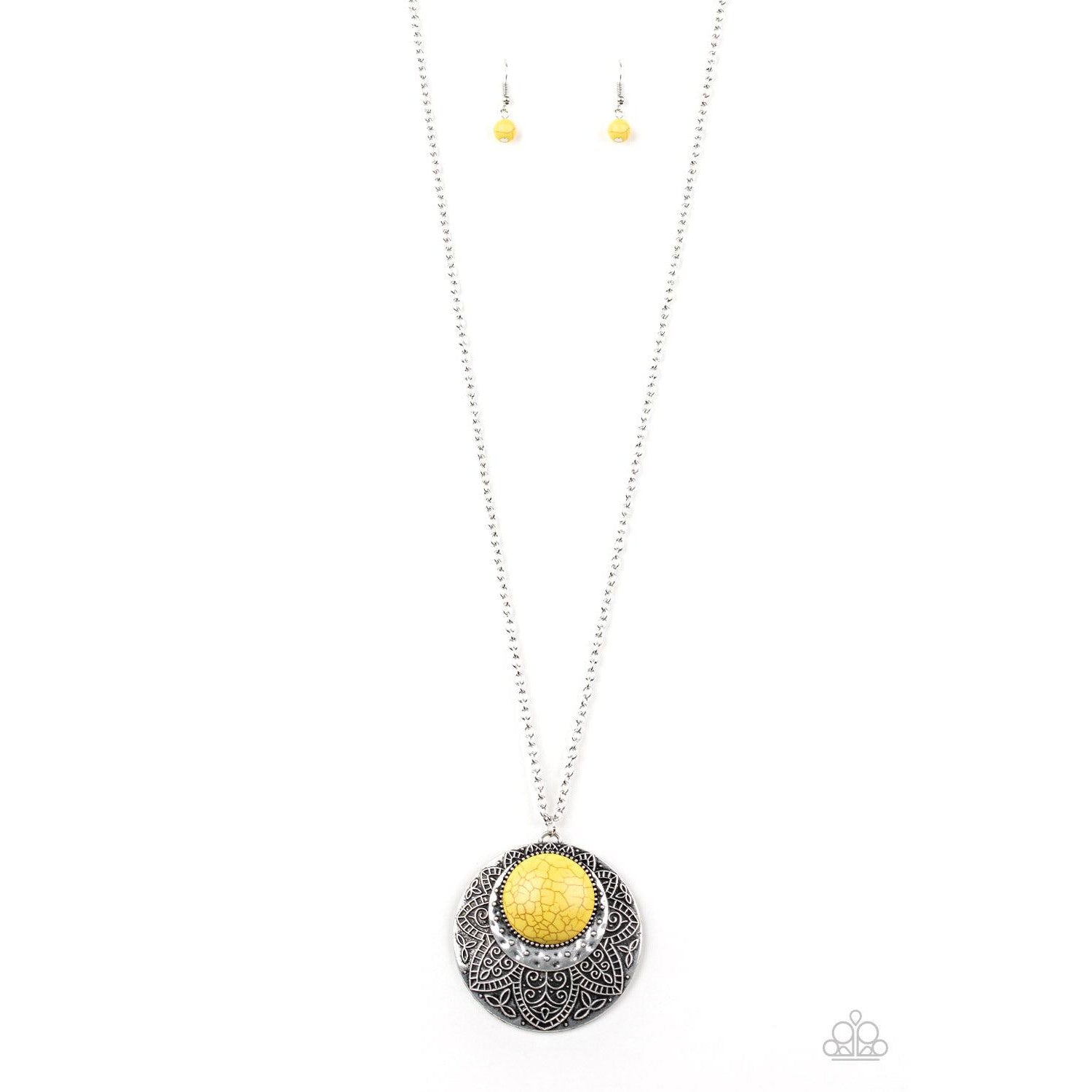 Paparazzi - Iridescently Irresistible - Yellow Necklace | Fashion Fabulous  Jewelry