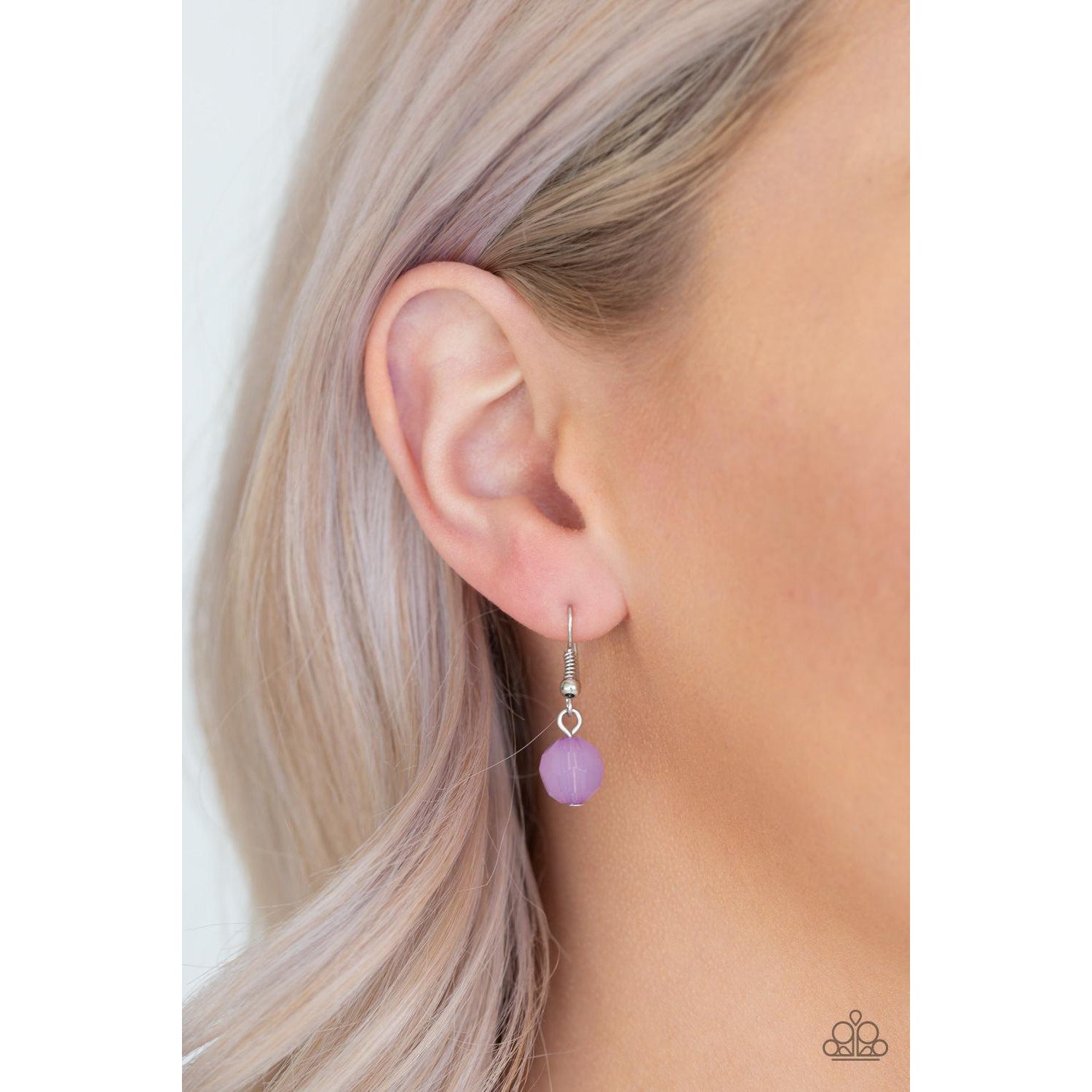 Paparazzi Native New Yorker Purple Necklace & Earrings Set-Necklace-SPARKLE ARMAND