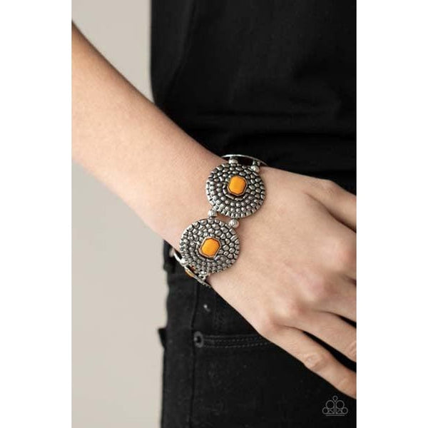 Paparazzi Prismatic Prowl - Orange Bracelet