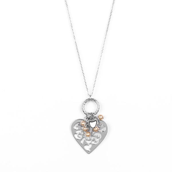 Paparazzi Romeo Romance - Brown Heart Necklace & Earrings Set-Necklace-SPARKLE ARMAND