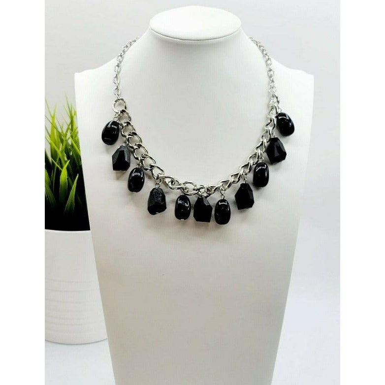 Paparazzi Take The Color Wheel Black Necklace & Earrings Set