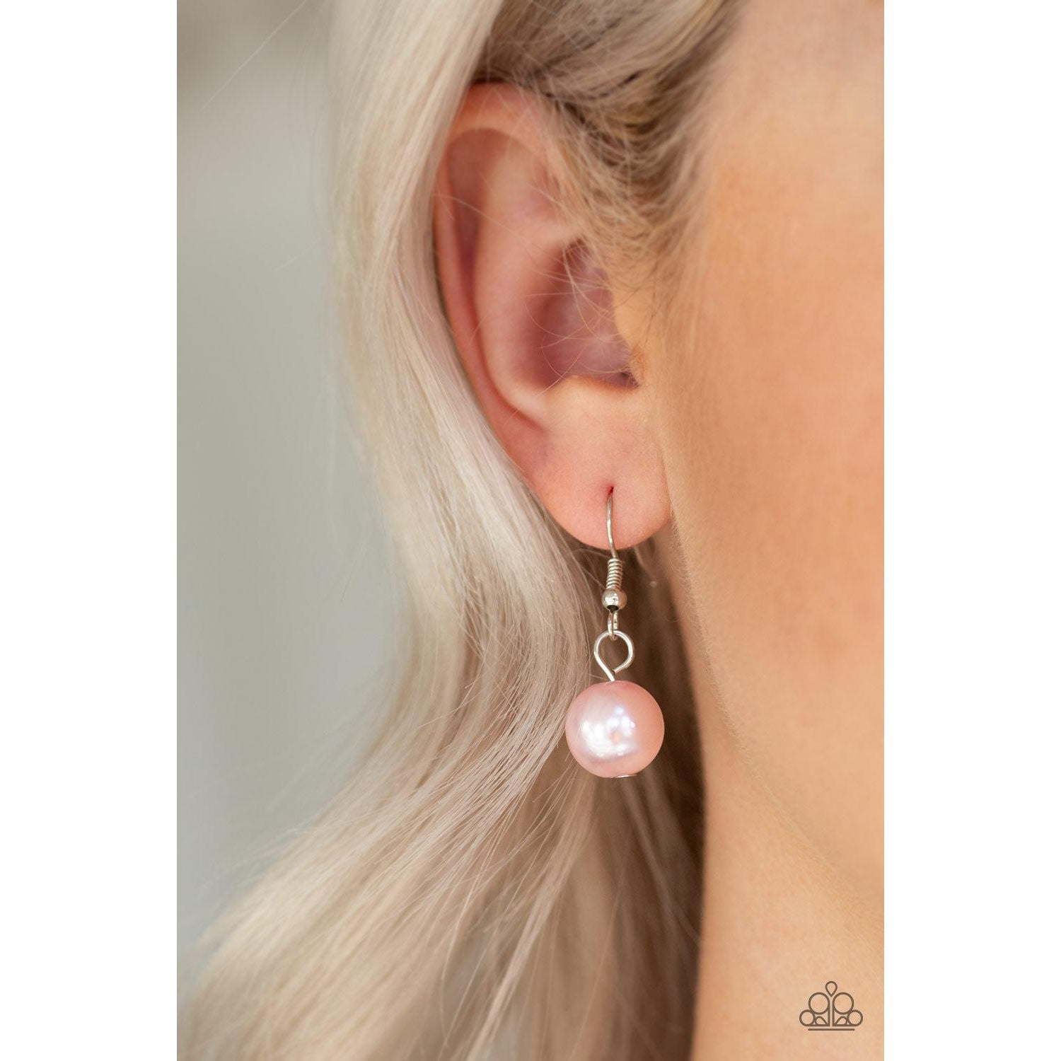 Paparazzi There's Always Room at the Top Pink Necklace & Earrings Set