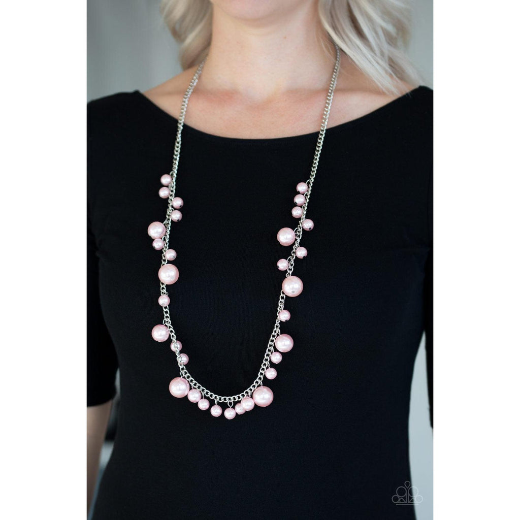 Paparazzi There's Always Room at the Top Pink Necklace & Earrings Set