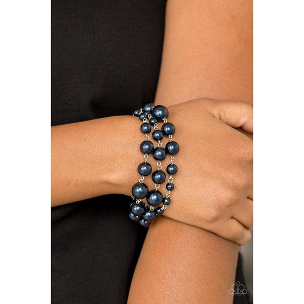 Paparazzi Until The End Of TIMELESS Blue Bracelet