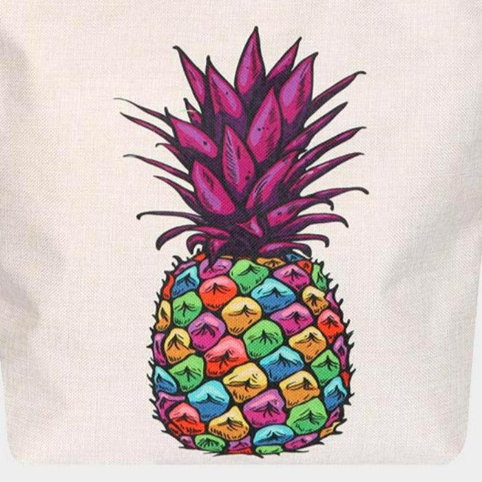 Pineapple Printed Canvas Tote Eco Bag
