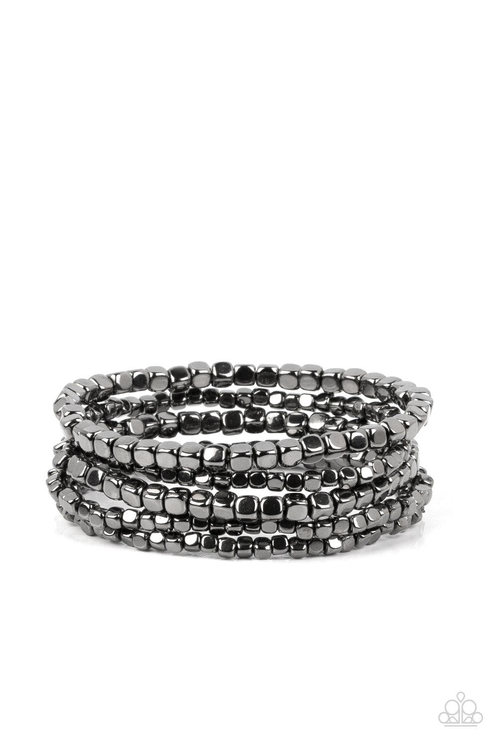 Right on CUBE - Black Bracelet-Bracelet-SPARKLE ARMAND