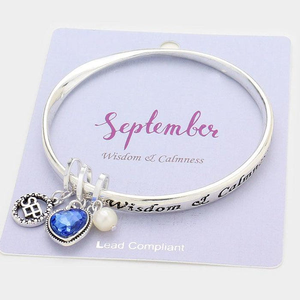 September Birthday Stone "Wisdom & Calmness" Bracelet