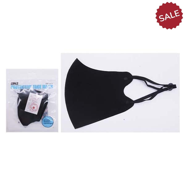 Set of 4 Face Masks Black Adult Unisex Adjustable-Masks-SPARKLE ARMAND