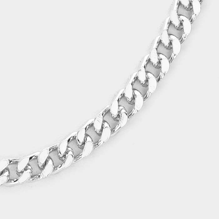 Silver Tone Metal Necklace Set