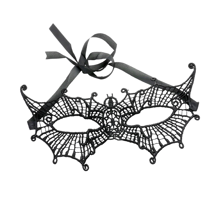 Soft Lace Black Halloween Masquerade Mask-Masks-SPARKLE ARMAND