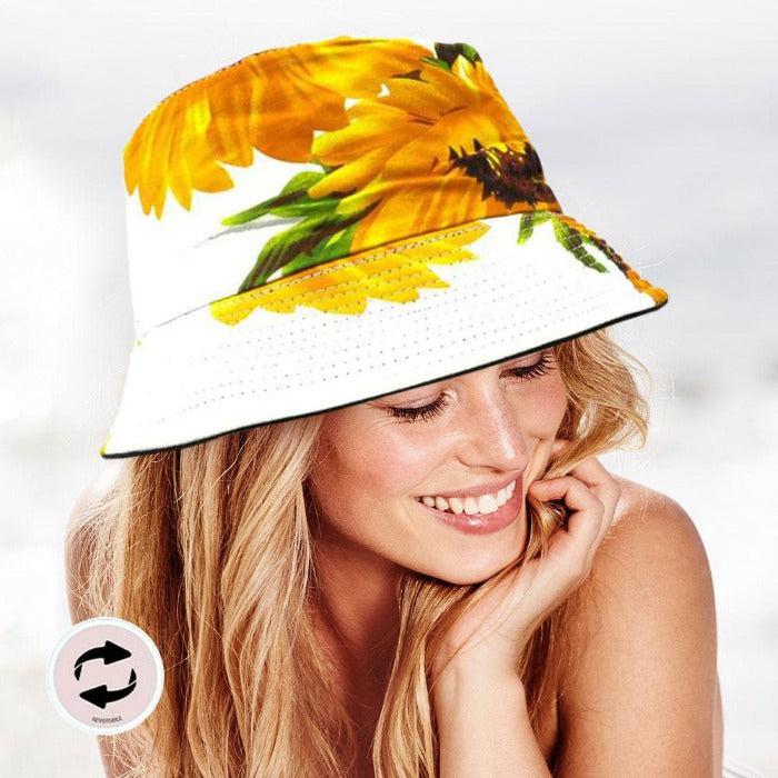 Sunflower Reversible Bucket Hat