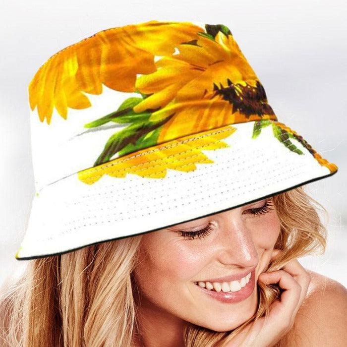 Sunflower Reversible Bucket Hat