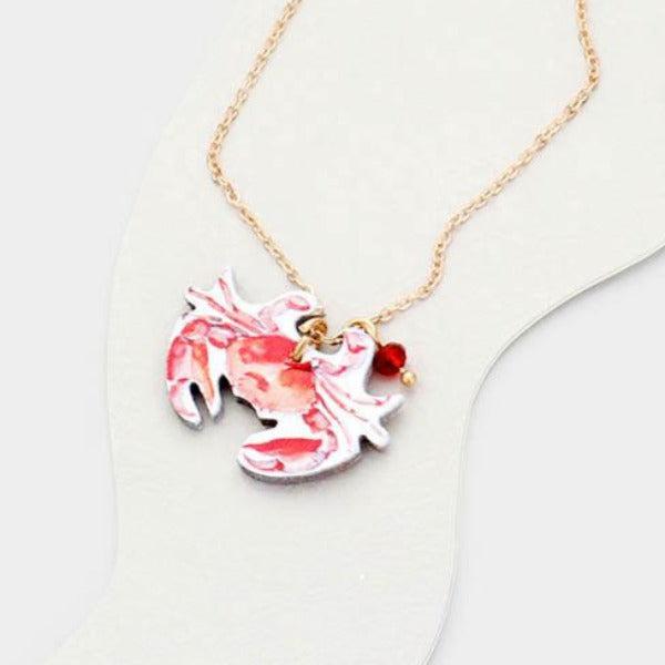 Watercolor Wood Crab Anklet